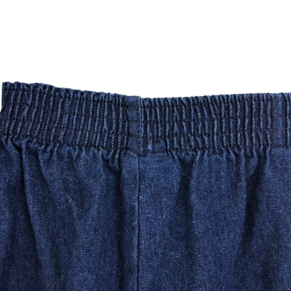 Cascade Blues Vintage Elastic Waist 100% Cotton Denim Jeans Size 10 Short NOS - Picture 6 of 11